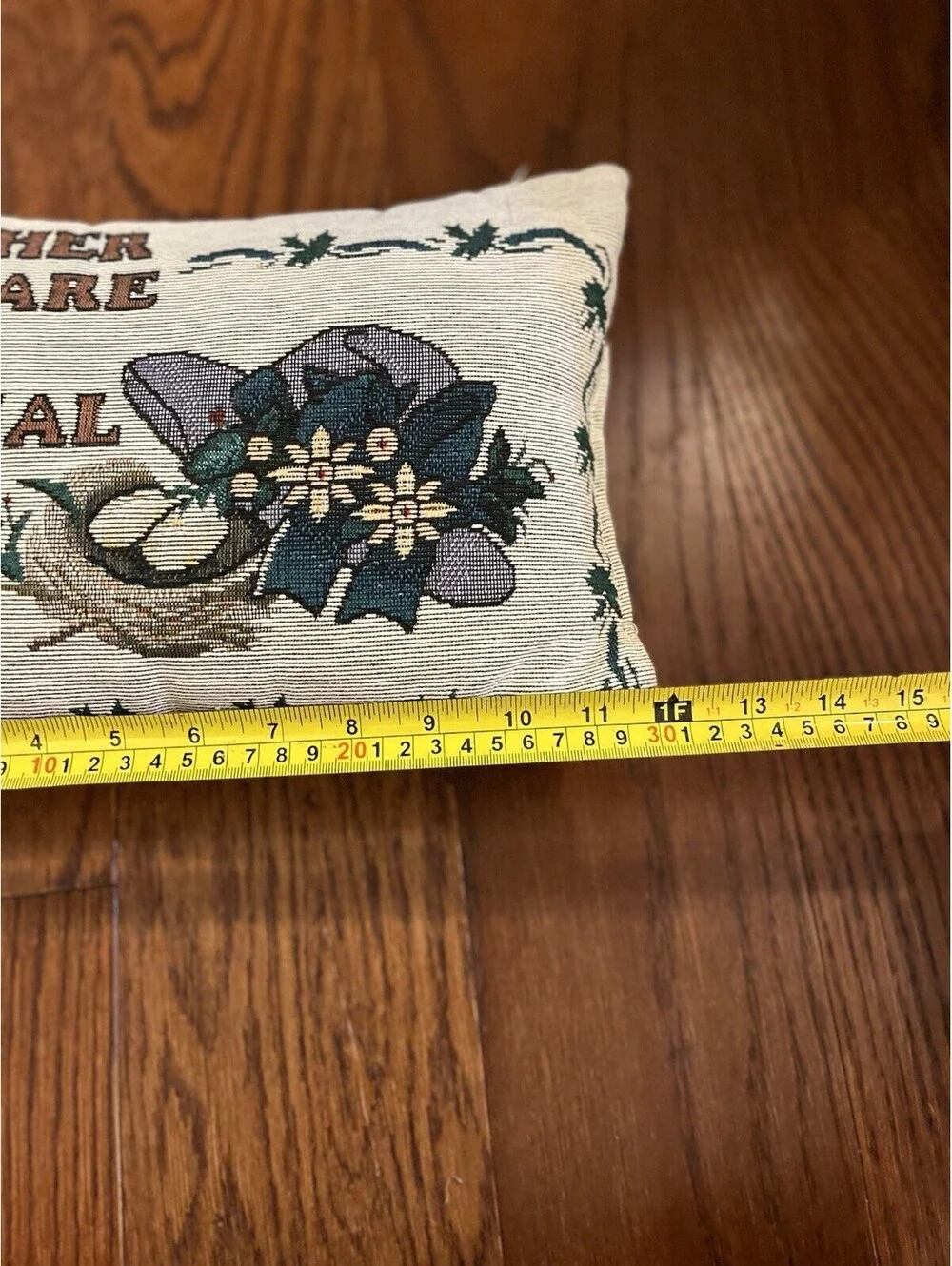 Vintage MOTHER's Tapestry Throw Pillow Floral Gift You Are So Special
